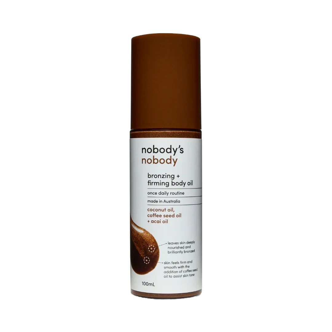 bronzing + firming body oil